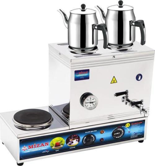 40 Lık Elektrikli 30 Litre 2 Demlikli Çay Kazanı DEMLİK HEDİYELİ