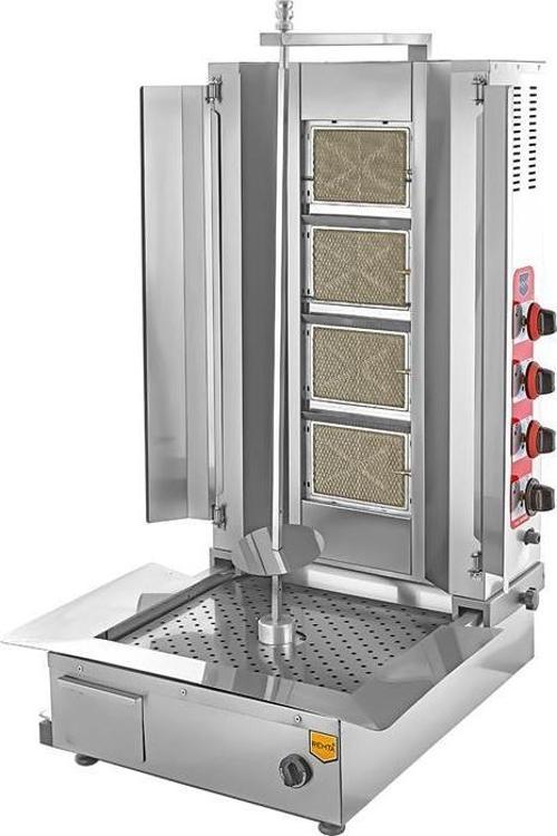 4 Radyanlı Alttan Motorlu DoğalDoğalgazlı Döner Ocağı