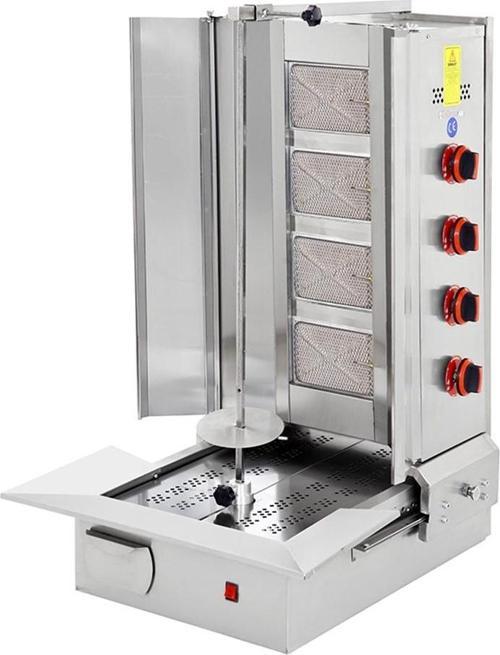 Doğalgazlı 4 Radyanlı Alttan Motorlu Döner Ocağı