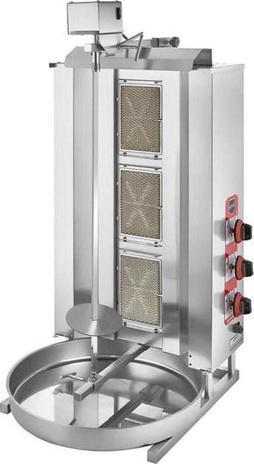 3 Radyanlı Üstten Motorlu Doğalgazlı (CE) Döner Ocağı