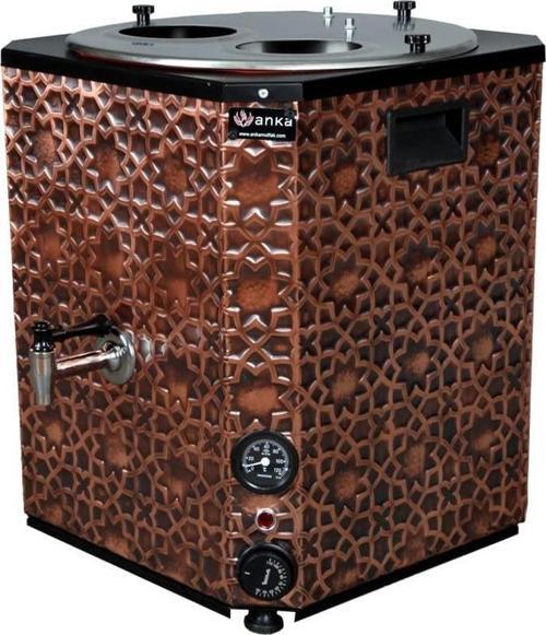 Yeni Nesil Çay Makinesi 2 Demlikli 25 Litre Bakır