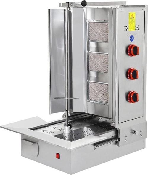Doğalgazlı 3 Radyanlı Alttan Motorlu Döner Ocağı