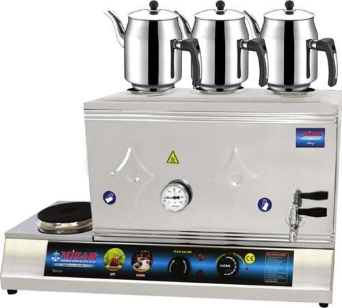 60 Lık Elektrikli 40 Litre 3 Demlikli Çay Kazanı DEMLİK HEDİYELİ
