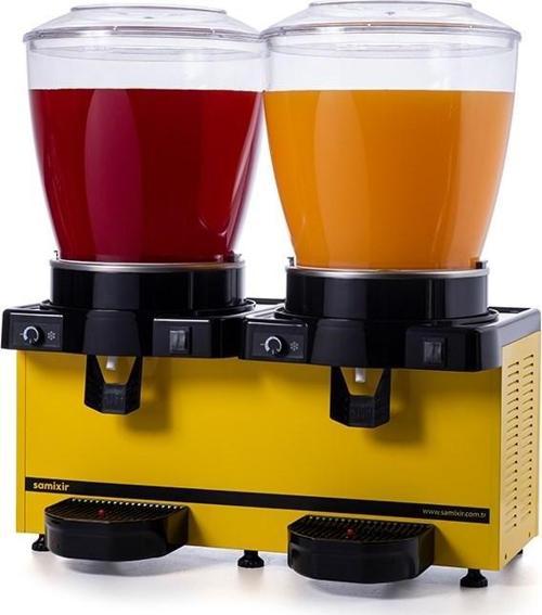Panoramik Twin 22+22 Lt Karıştırıcılı Soğuk İçecek Makinesi MM44-AY
