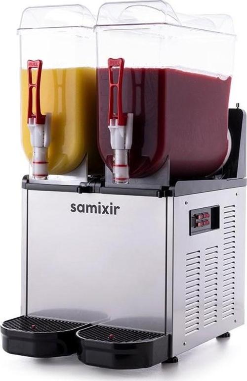 Twin Çiftli 12+12 Lt Slush Buzlaş Karlamaç Makinesi SLUSH-24-I