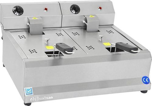 5000 Watt Çiftli 5+5 Lt Elektrikli Fritöz HMK-FE5+5