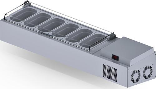 Set Üstü Saladbar Pleksi Kapak GN 1/4-150: 6 Adet