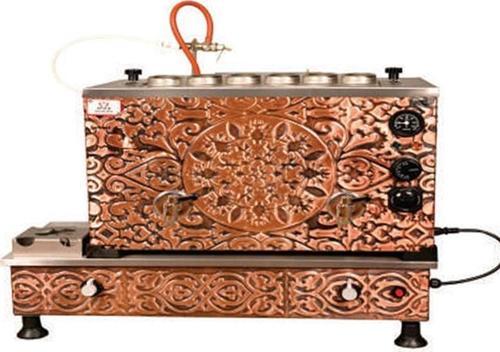 Bakır Turbo Elektrikli Full Otomatik 6 Demlikli 60 Litre Çay Kazanı