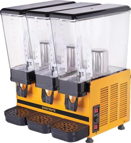 Üçlü 20+20+20 Lt Karıştırıcılı Soğutucu Ayran Makinesi