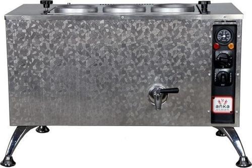 Pro Elektrikli Inoks Full Otomatik Çay Kazanı 3 Demlikli 30 Litre Paslanmaz