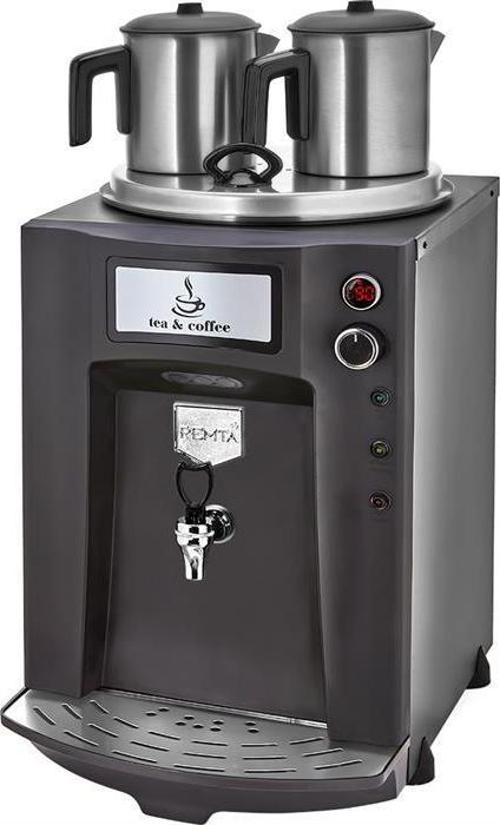 Premium Jumbo 23 Litre İki Demlikli Çay Makinesi - Siyah