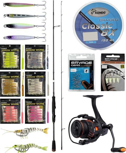 LRF Olta Seti Savage Gear SG2 Ultra Light Game 2.13M 2-10GR 2 Parça&Savage Gear Orange LTD 2500 FD 8+1BB Olt