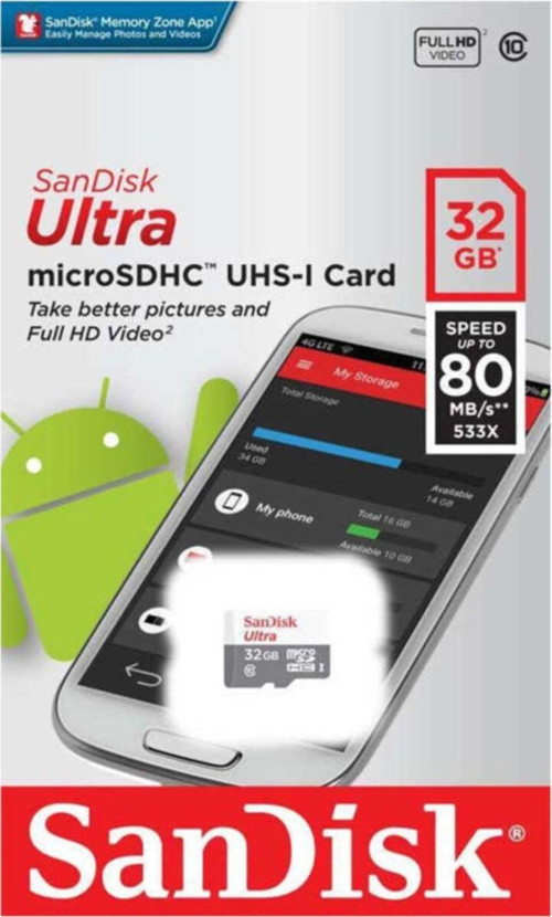 Ultra 32 Gb Micro Sd Hafıza Kartı