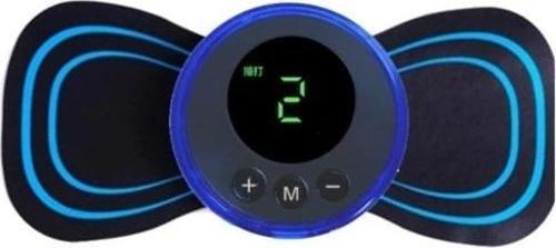 8 Modlu Mini Şarjlı Kelebek Lcd Ekran Ems Boyun Omuz Kol Sırt Elektrikli Masaj Bantı Kas Stimülatörü