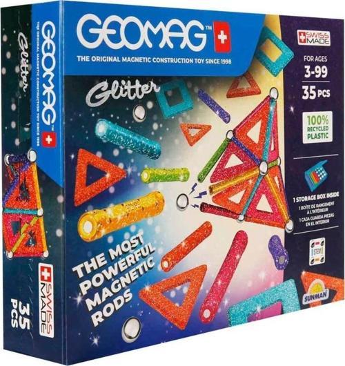 Nessiworld  0535 Geomag Glitter Manyetik Zeka Oyunu 35 Parça