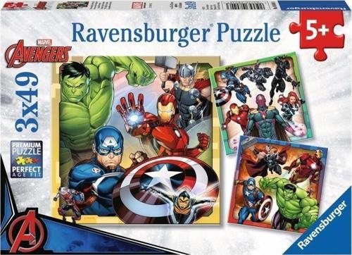Nessiworld  80403 Marvel Avengers 3x49 parça Ravensburger Puzzle
