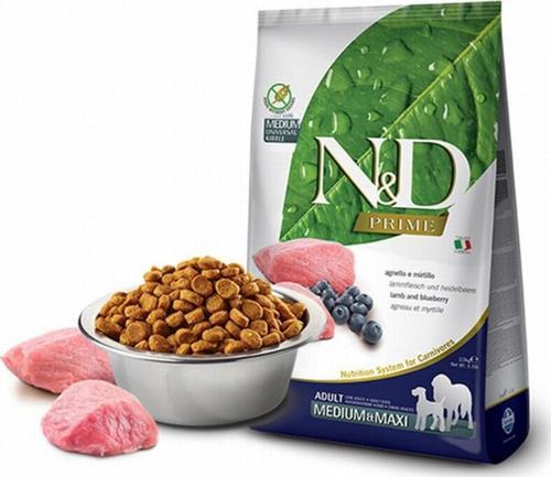Prime Tahılsız Kuzulu Yaban Mersinli Yetişkin Köpek Maması 12 Kg