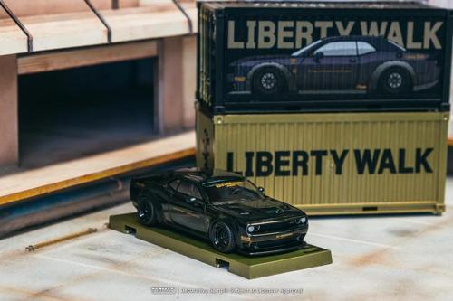 1/64 LB-WORKS Dodge Challenger SRT Hellcat Black Metallic - GLOBAL64