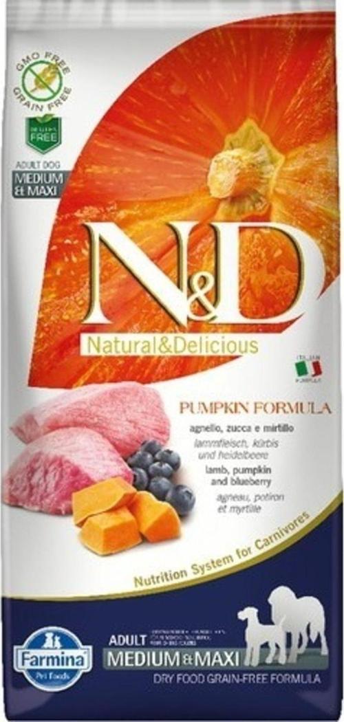 Pumpkin Tahılsız Köpek Kuzu & Yaban Mersini Medium & Maxı 12 kg