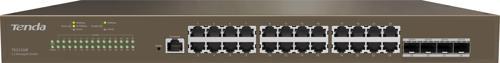 24 Port 10-100-1000 Switch 4 Port SFP L2 Çelik Kasa Rack Mount Yönetilebilir Switch