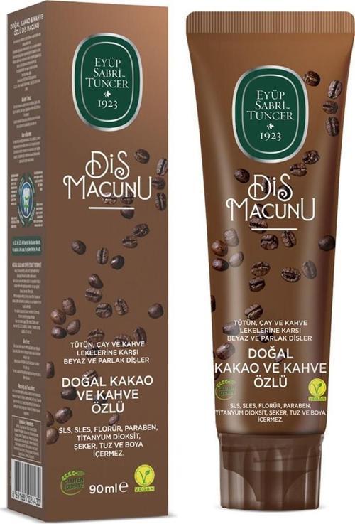 Doğal Kakao ve Kahve Özlü Macunu 90 ML Lekelere Karşı Parlak Dişler