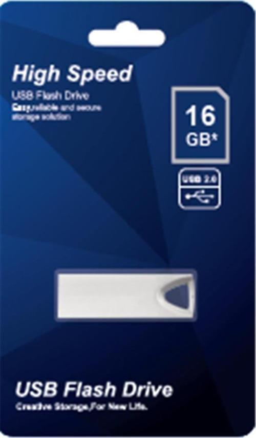 16GB Metal 2.0 USB Flash Bellek