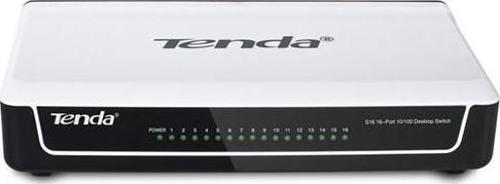 16 Port 10-100 Mbps Switch Plastik Kasa