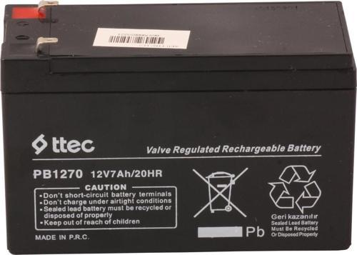 Ttec 12V Base Bakımsız Kuru Akü Alarm-Siren için Ups Uygun Değil 1.75 Kg