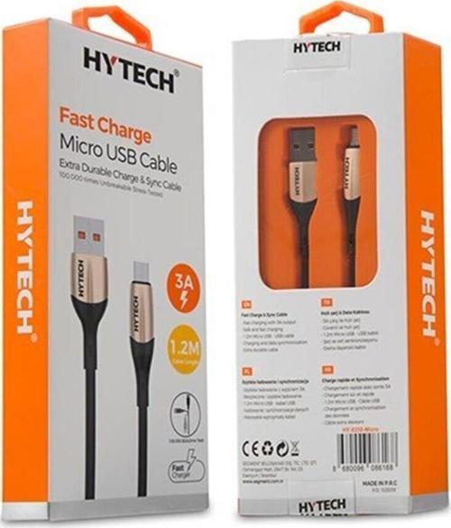 3 Amper Micro Usb 1.2 Metre Gold Data + Hızlı Sarj Kablosu
