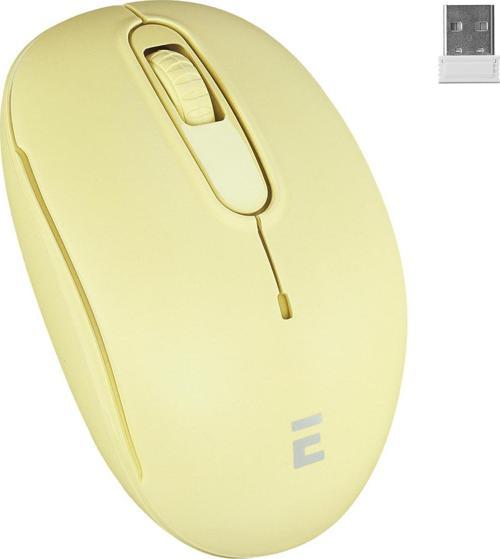 USB Sarı 2.4 GHZ Optik Kablosuz Mouse 1500 DPI Kablosuz Mouse