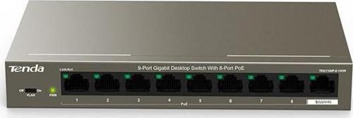 9 Port 8 Port Poe+ 10-100-1000 Switch + 1 Port Uplink Poe Switch
