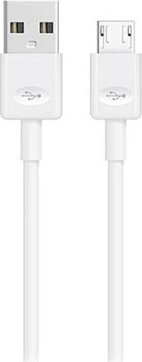 1 Metre 2.1 Amper Micro Usb Beyaz Şarj Kablosu
