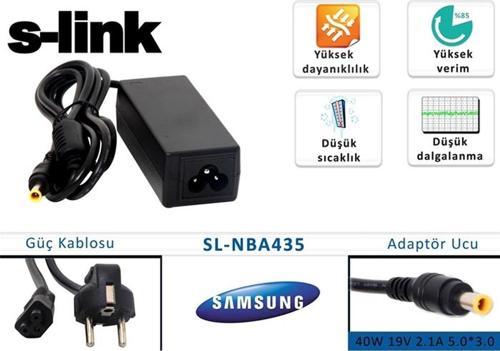 40W 19V 2.1A 5.0-3.0 Samsung Notebook Standart Adaptörü