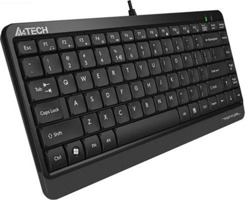 A4 Tech Q Türkçe Usb Kablolu Mini Gri Siyah Klavye
