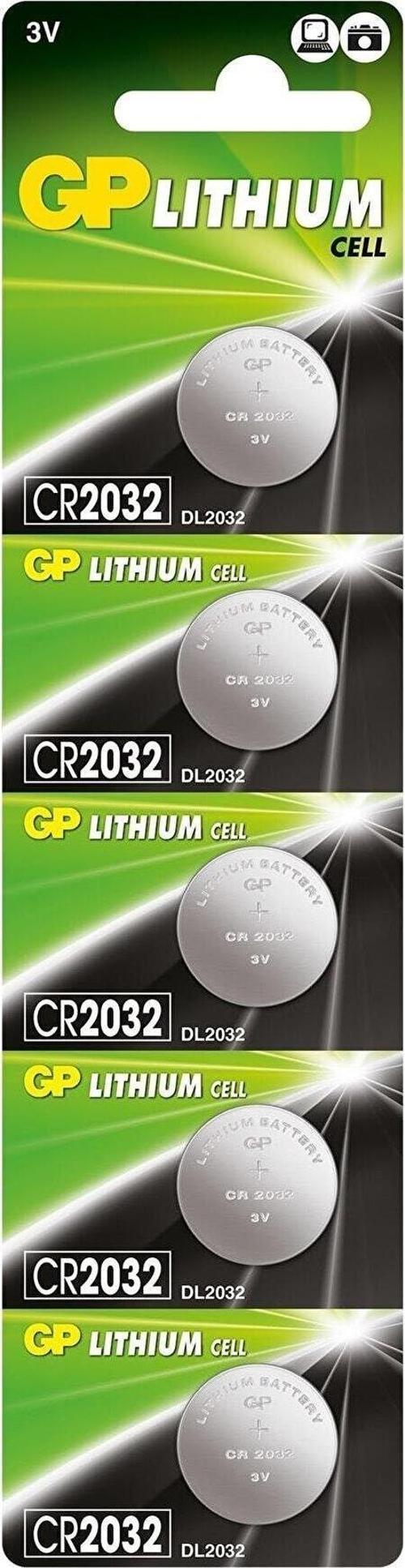 CR2032 3V Lityum Düğme Pil 5'li Paket Bios Pili
