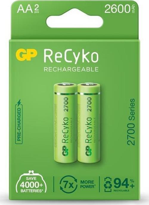 AA 2600 mAh Şarjlı Kalem Pil 2 Li Paket