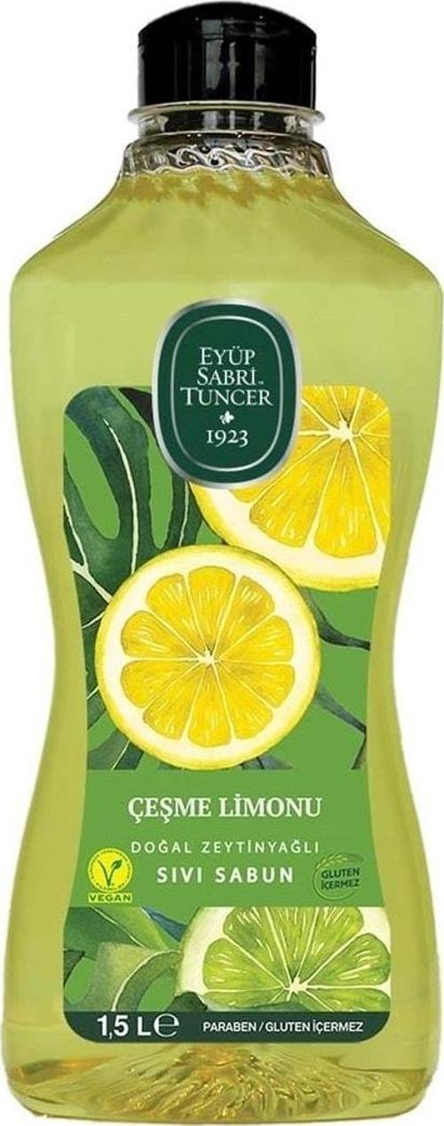 Doğal Zeytinyağlı Çeşme Limonu Sıvı Sabun 1500 ML