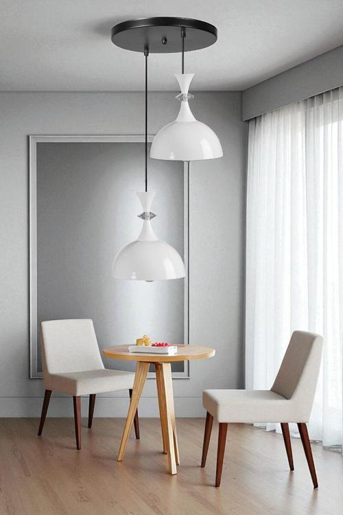 AKAY 2 Lİ TEPSİLİ BEYAZ SARKIT