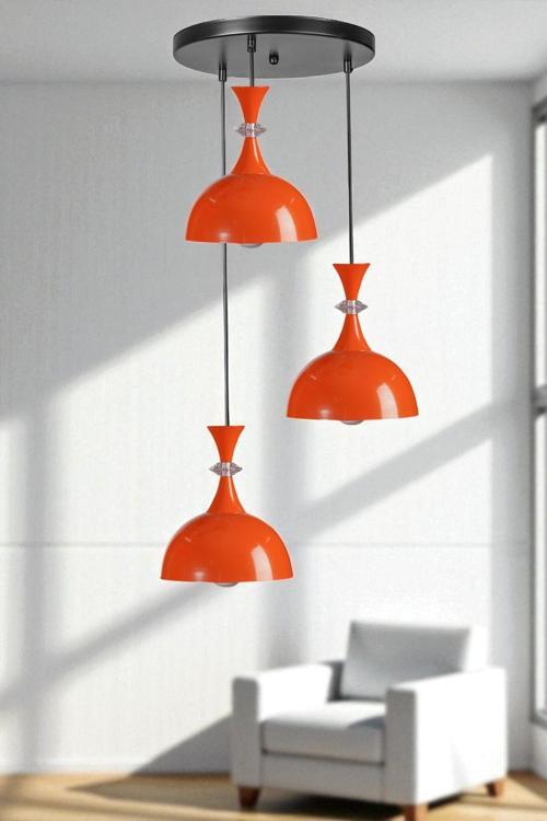 AKAY 3 LÜ TEPSİLİ TURUNCU SARKIT