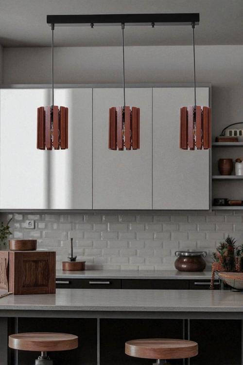 KASNAK 3 LÜ SIRALI CEVİZ SARKIT