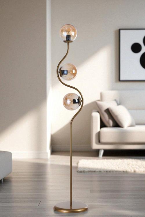 TURAN 3 LÜ ESKİTME LAMABDER BAL CAMLI