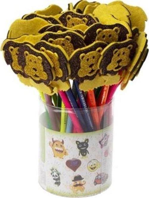 Kiddy World Keçe Başlıklı Kurşun Kalem Aslan - 2 adet