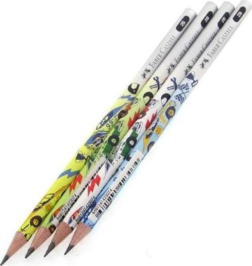 Faber Castell Arabalar Kurşun Kalem 2B - 6 adet
