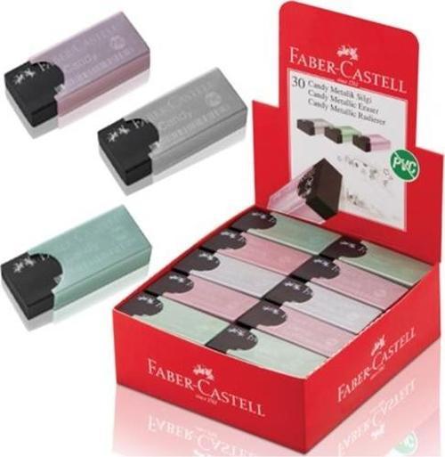 Faber Castell Candy Metalik Kılıflı Silgi - 2 adet