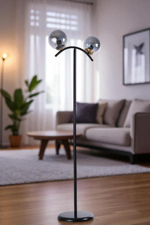 VELVET 2 Lİ SİYAH LAMBADER FÜME CAMLI