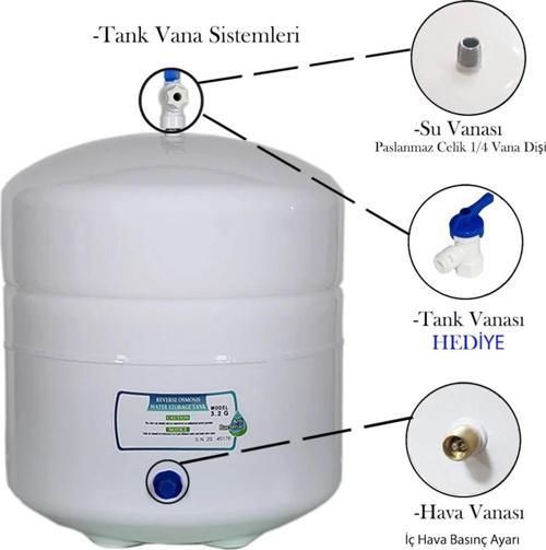 Tank 12lt 3.2 Su Arıtma Cihazı Tankı Tüm Arıtma Cihazları Ile Uyumlu