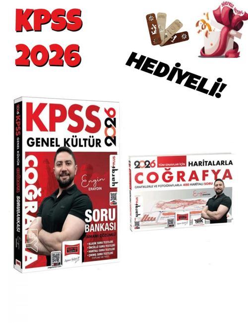 Yargı 2026 KPSS Coğrafya Soru Bankası ve Haritalarla Coğrafya Seti 2 Kitap Engin Eraydın Yargı Yayın