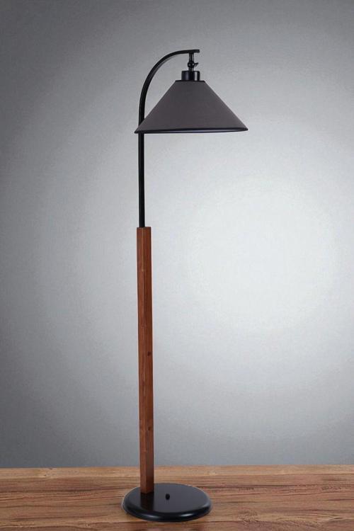 BUKE CEVİZ LAMBADER KOYU GRİ ABAJURLU