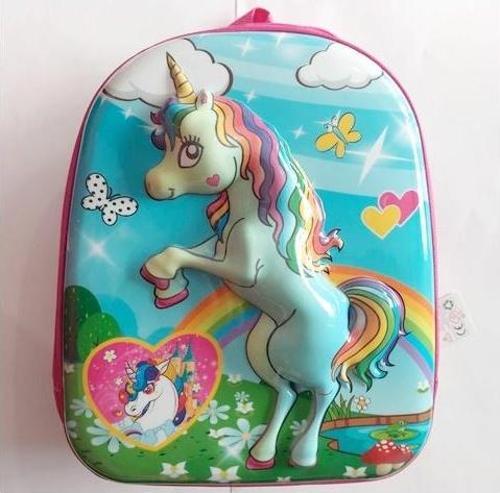 Anaokulu Çantası Kabartmalı Unicorn Kod:7024