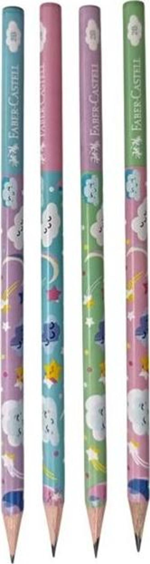 Faber Castell Sevimli Bulutlar Kurşun Kalem - 6 adet
